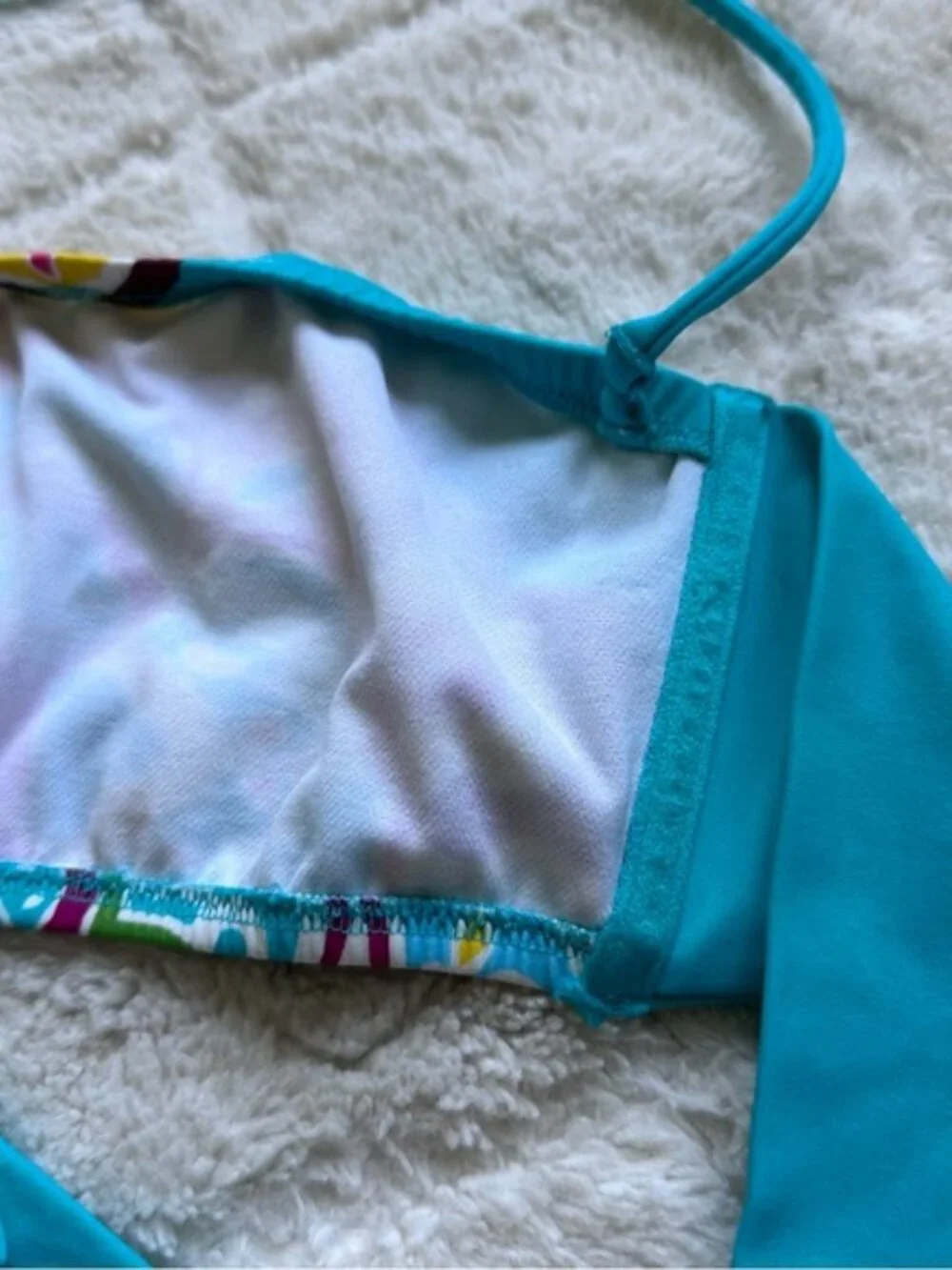 Victoria's Secret | Blue Tribal Boho Bikini Set | Top Size Small, Bottoms Medium